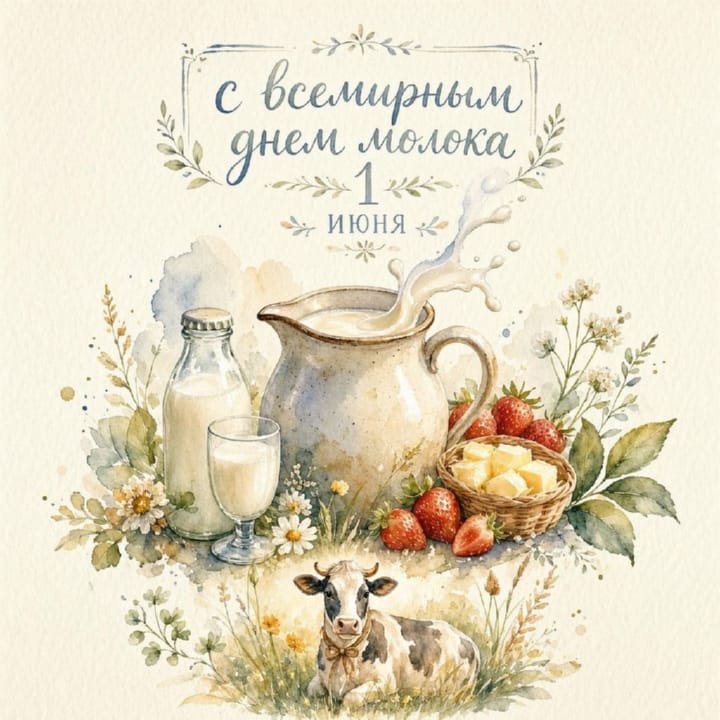 всемирный день молока, открытка №38