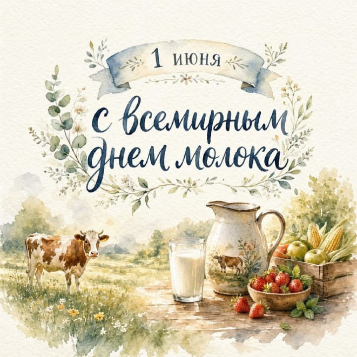 всемирный день молока, открытка №39