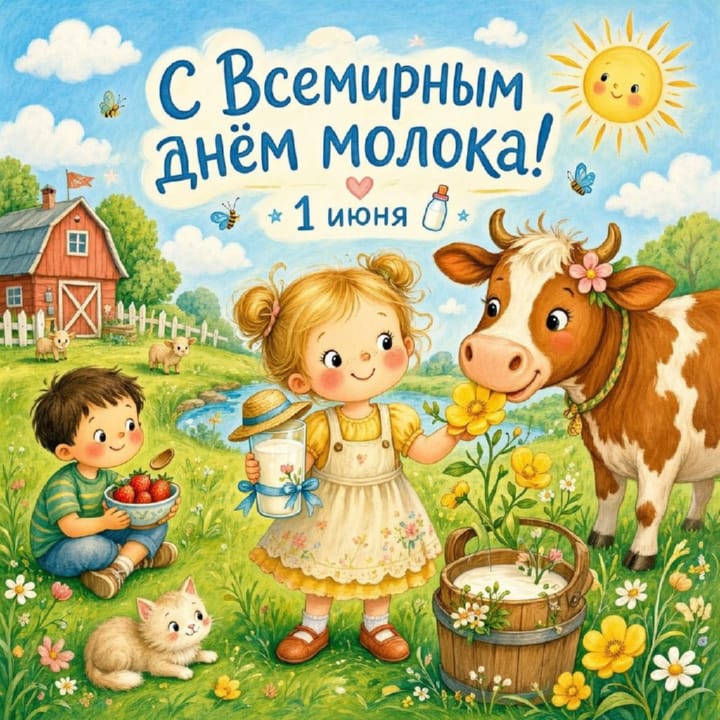 всемирный день молока, открытка №41