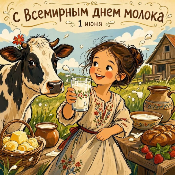 всемирный день молока, открытка №42
