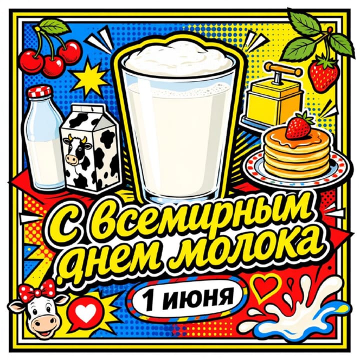 всемирный день молока, открытка №43