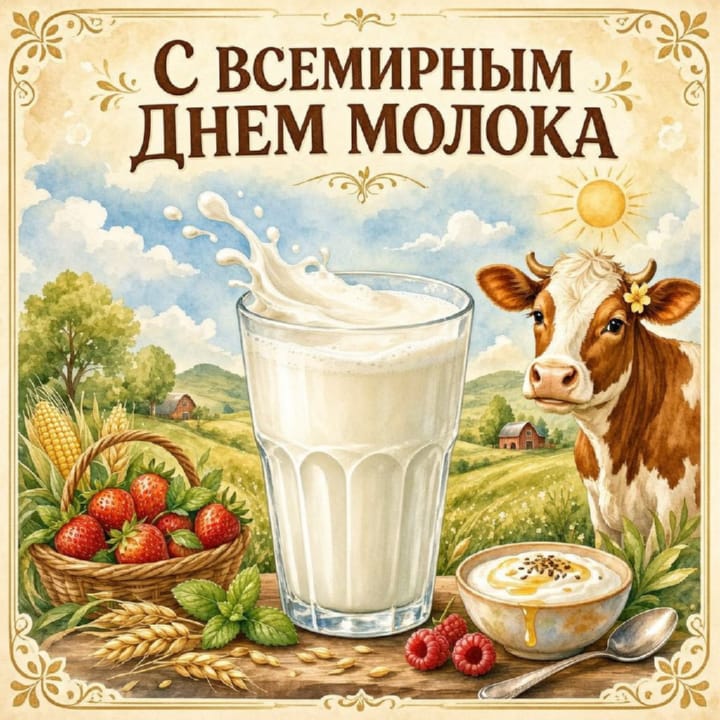 всемирный день молока, открытка №44