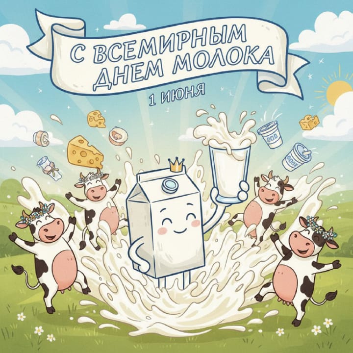 всемирный день молока, открытка №8