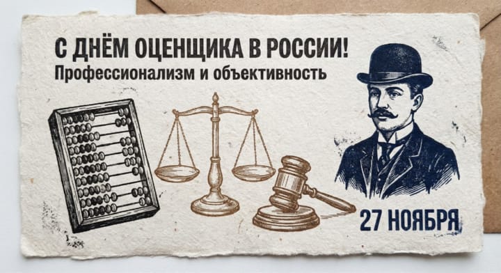 день оценщика в России, открытка №13