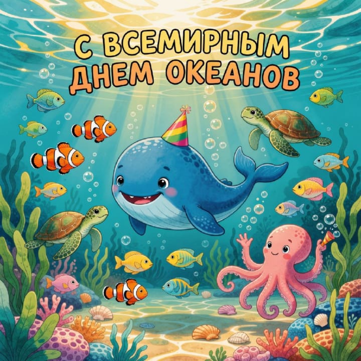 всемирный день океанов, открытка №4