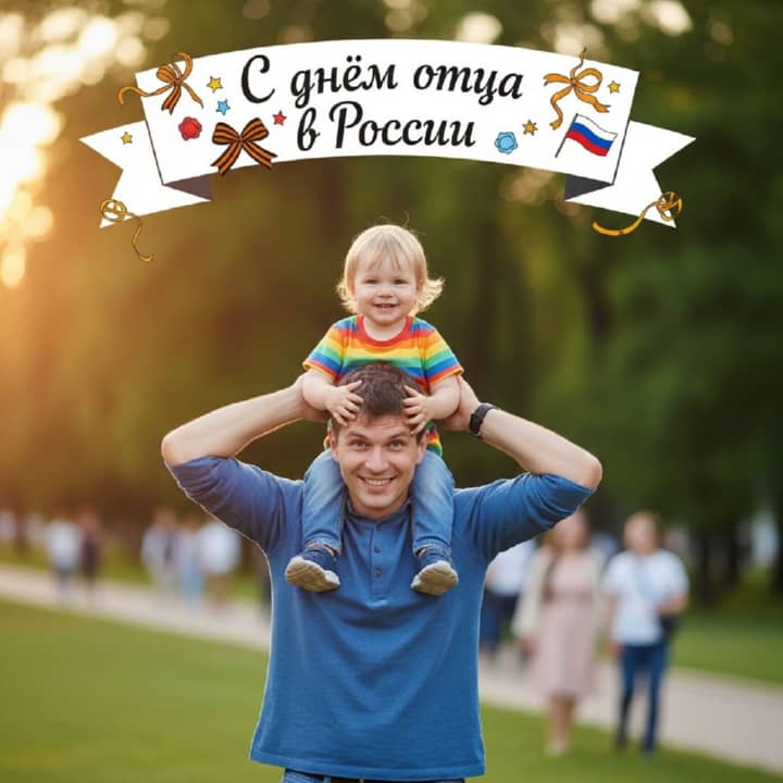 день отца в России, открытка №11