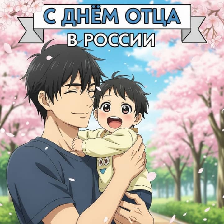 день отца в России, открытка №16