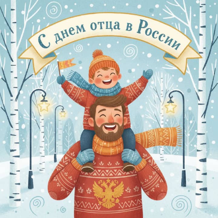 день отца в России, открытка №18