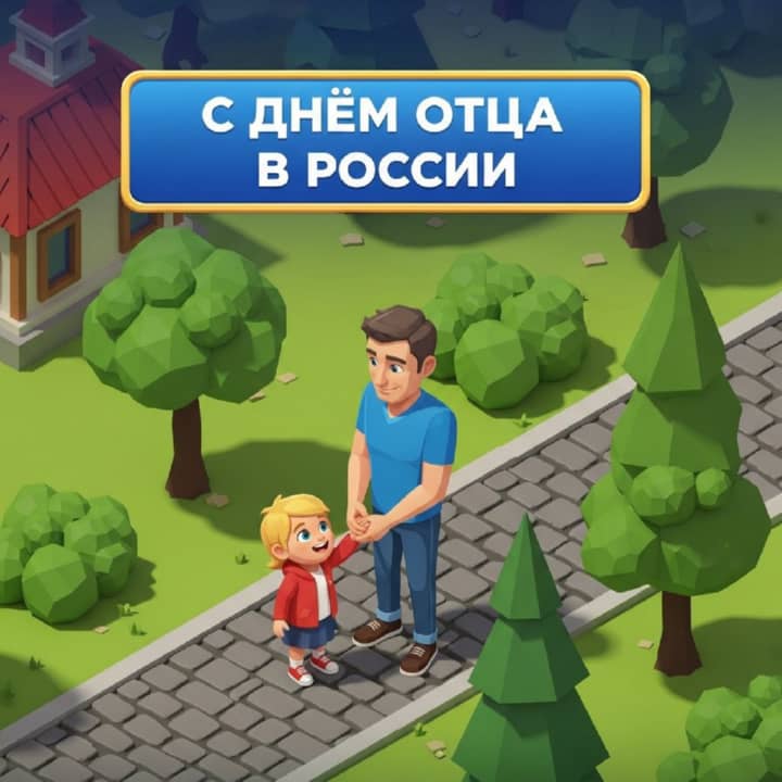 день отца в России, открытка №19