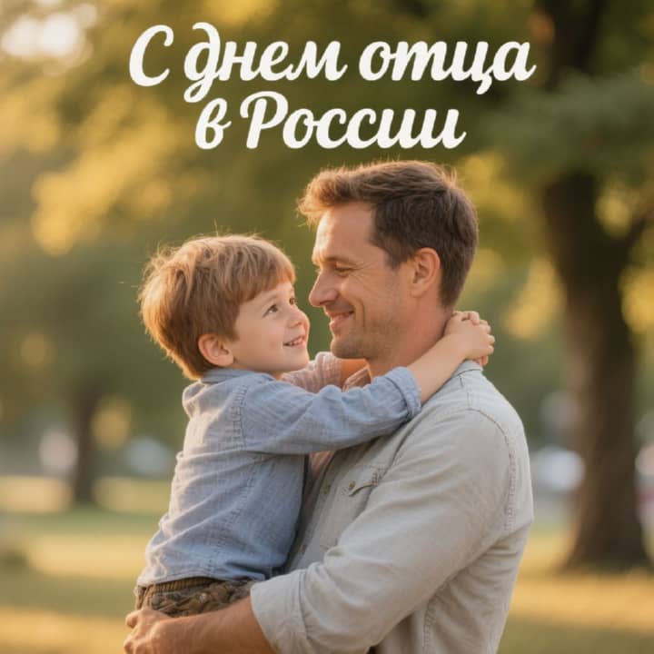 день отца в России, открытка №2