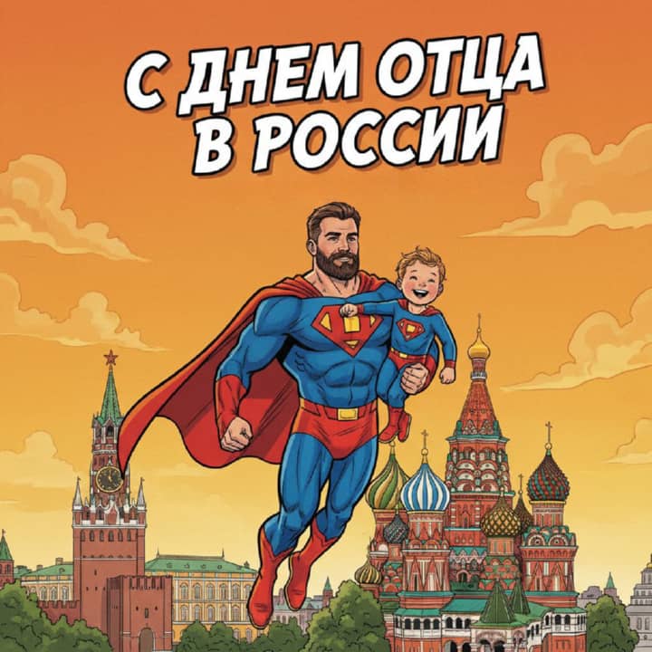 день отца в России, открытка №3