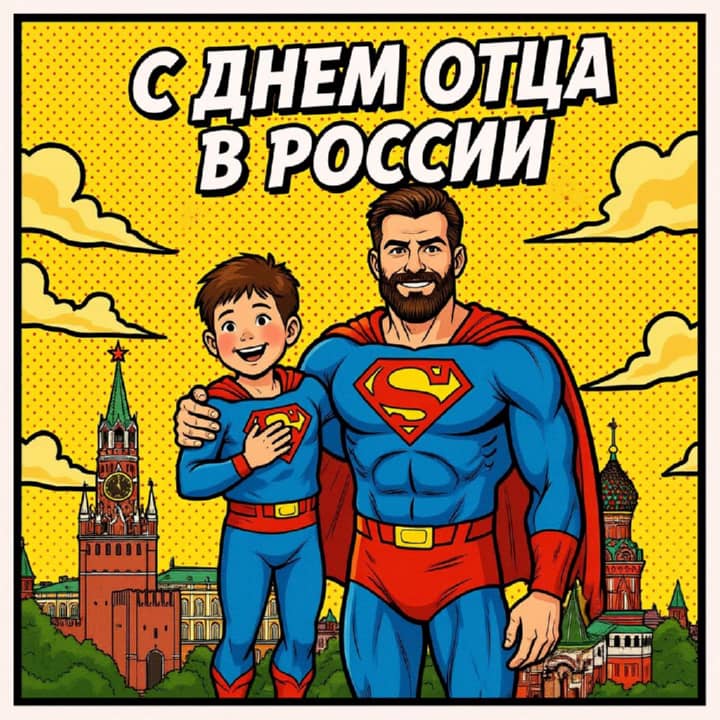 день отца в России, открытка №31