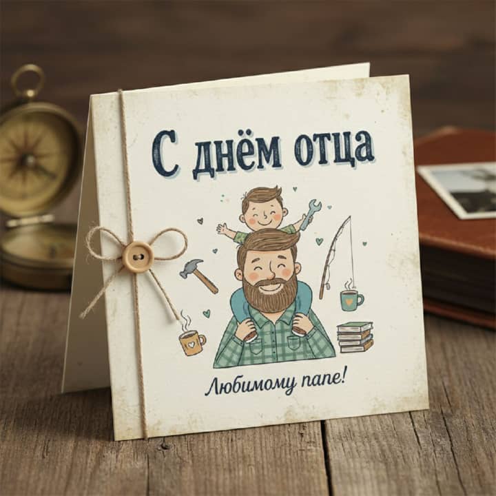 день отца в России, открытка №34