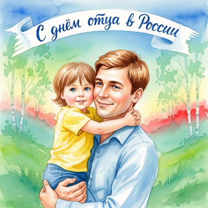 день отца в России, открытка №36