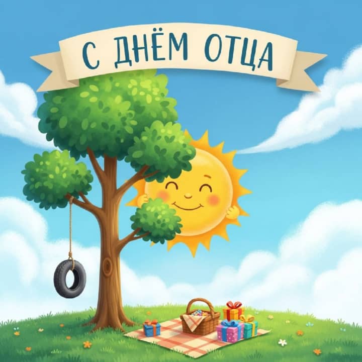 день отца в России, открытка №39