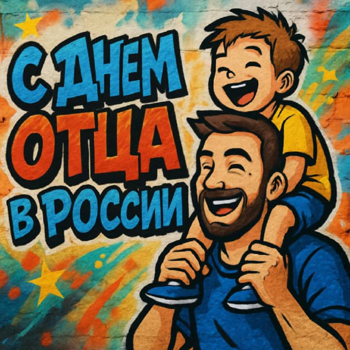 день отца в России, открытка №7