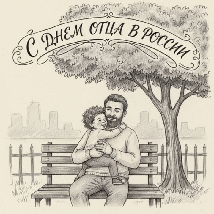 день отца в России, открытка №8