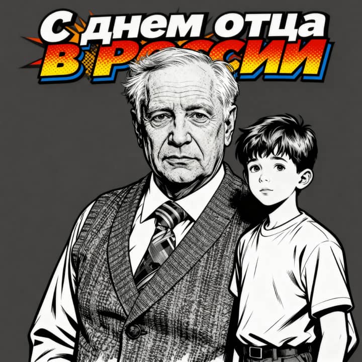день отца в России, открытка №9
