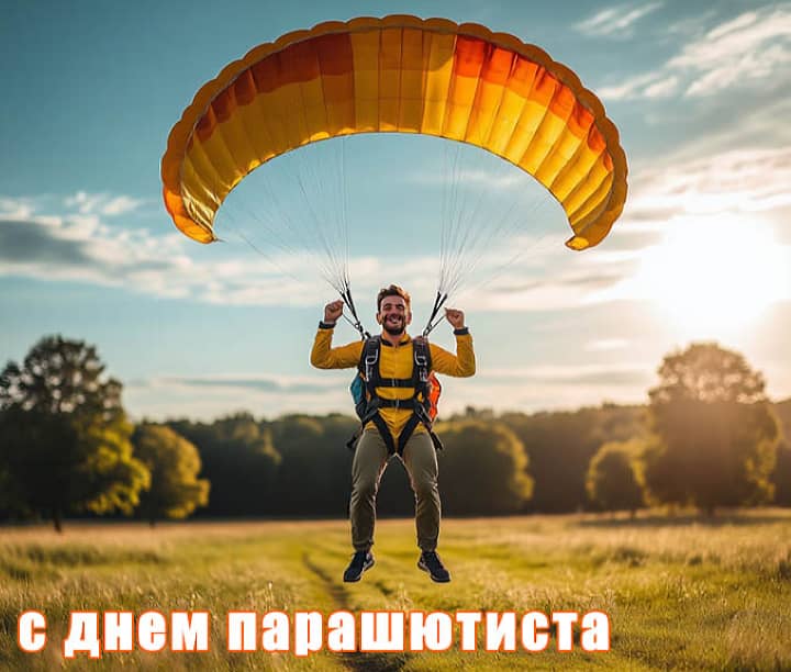 день парашютиста, открытка №20