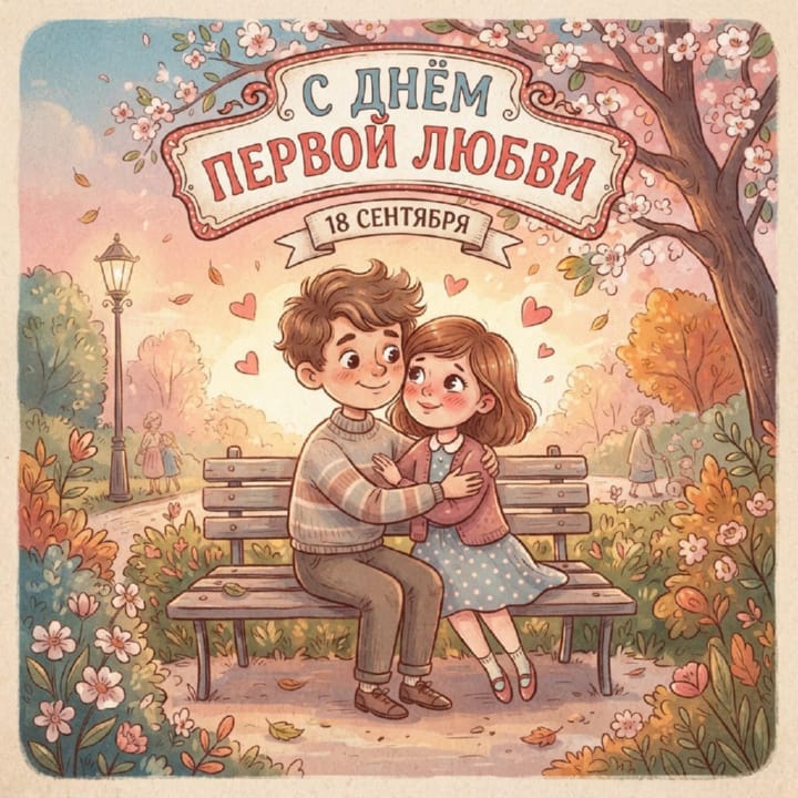 день первой любви, открытка №12