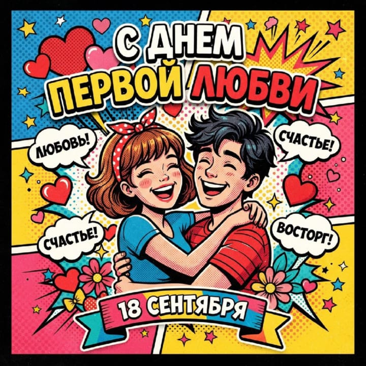 день первой любви, открытка №14