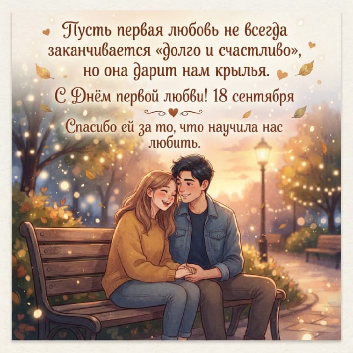 день первой любви, открытка №30