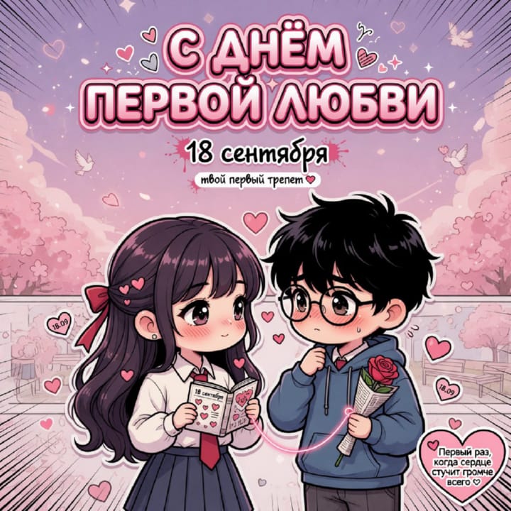 день первой любви, открытка №32