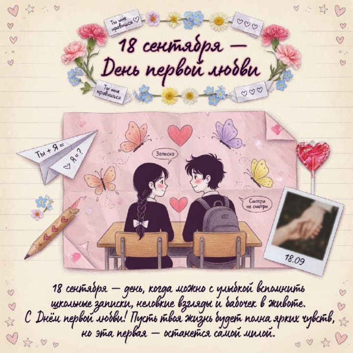 день первой любви, открытка №39