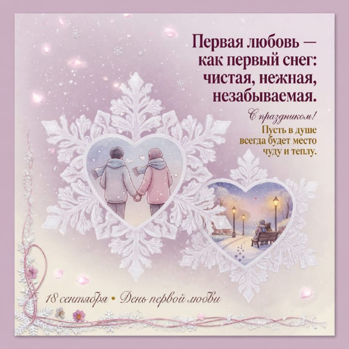 день первой любви, открытка №4