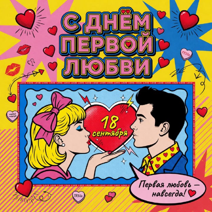 день первой любви, открытка №47