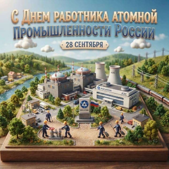 день атомной промышленности, открытка №11
