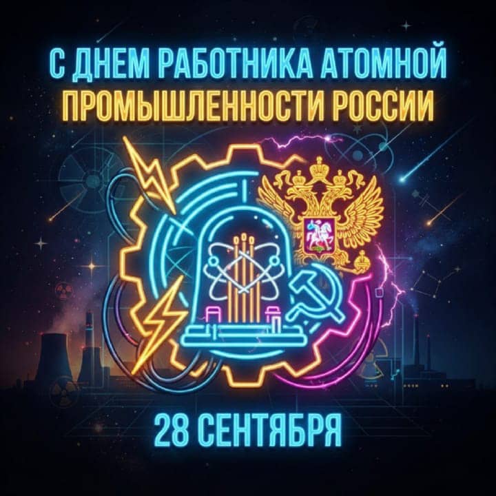 день атомной промышленности, открытка №12