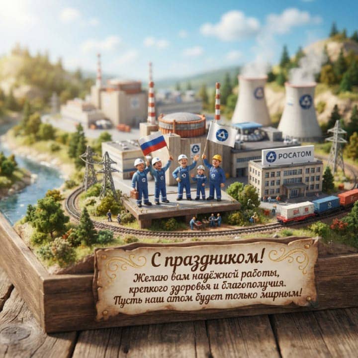 день атомной промышленности, открытка №15