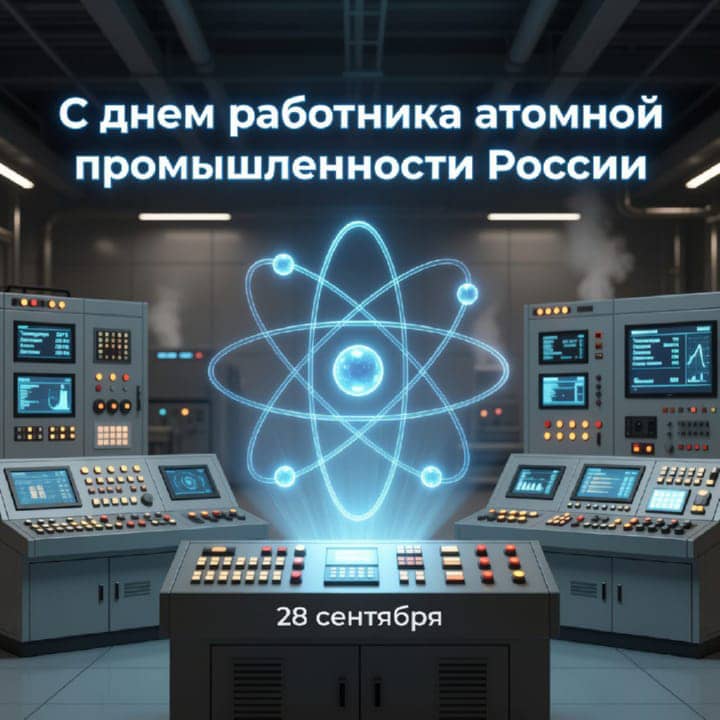 день атомной промышленности, открытка №17