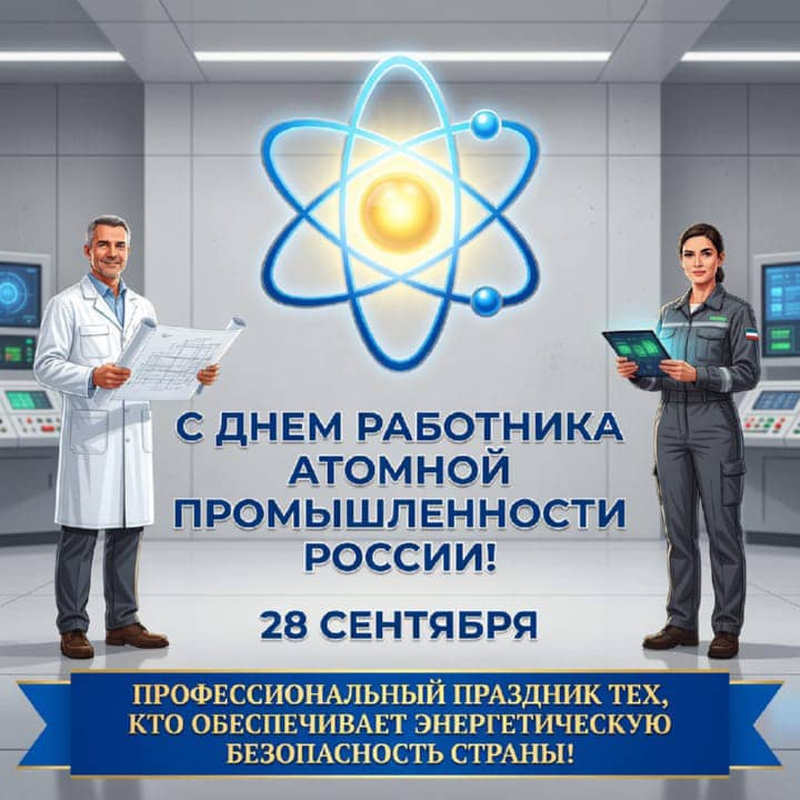 день атомной промышленности, открытка №2