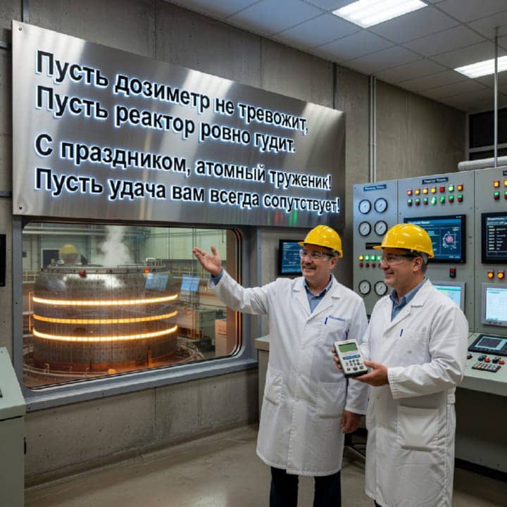 день атомной промышленности, открытка №25