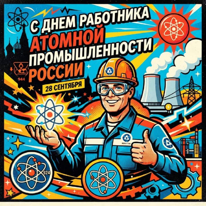 день атомной промышленности, открытка №28