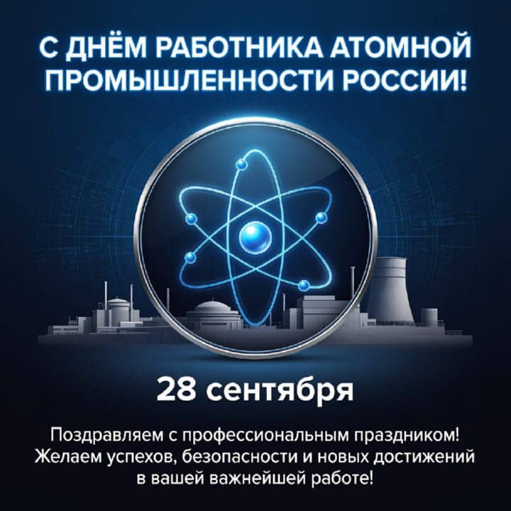 день атомной промышленности, открытка №34