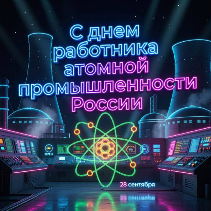 день атомной промышленности, открытка №37
