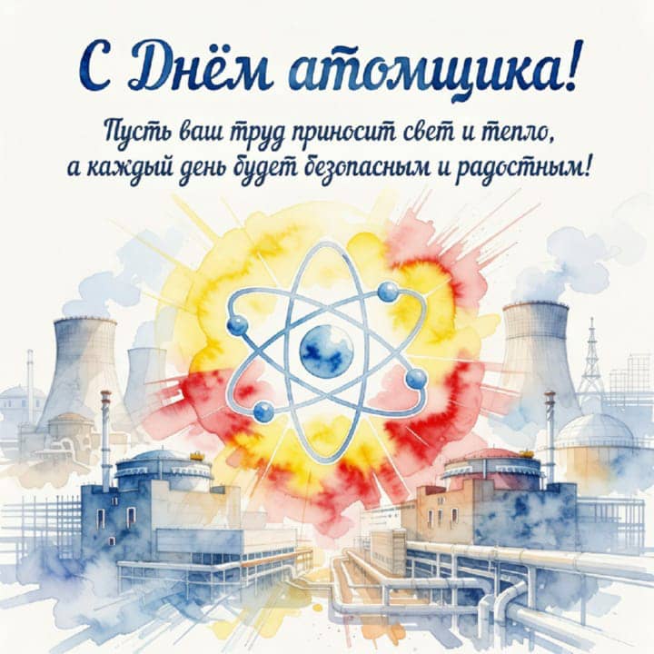 день атомной промышленности, открытка №39