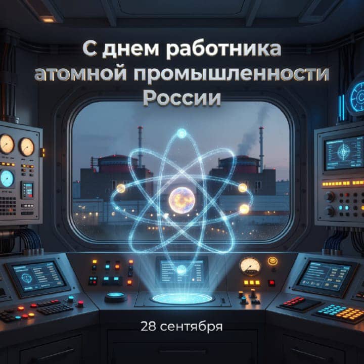 день атомной промышленности, открытка №42