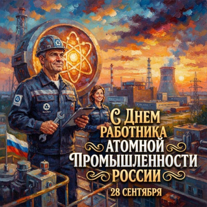 день атомной промышленности, открытка №7