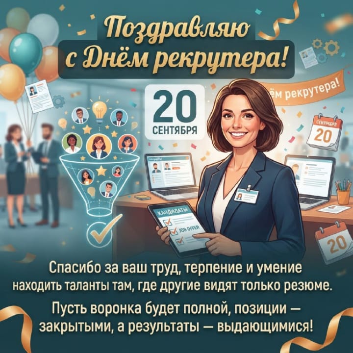 день рекрутера России, открытка №1
