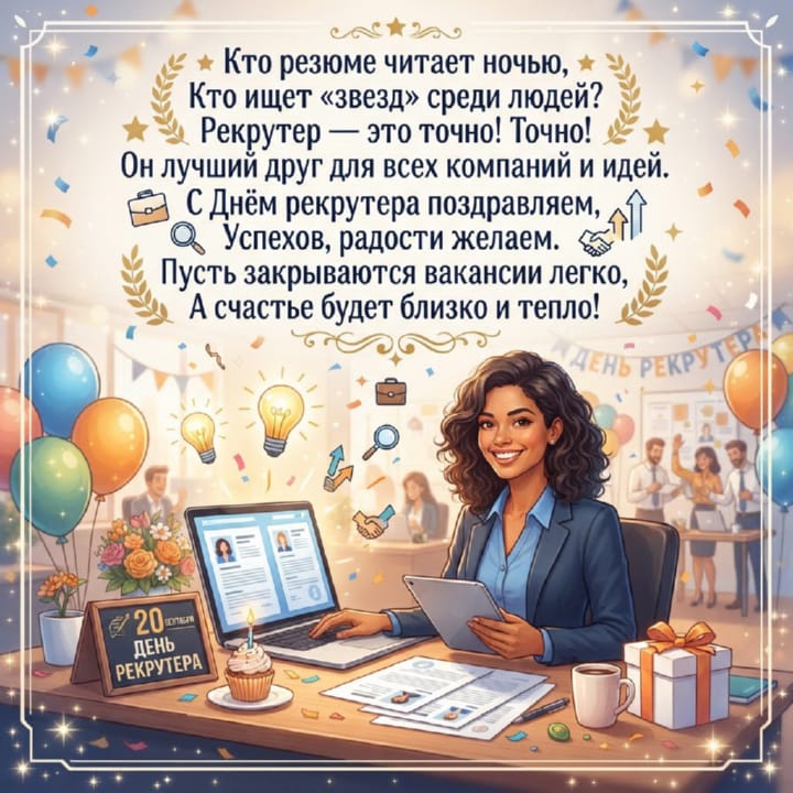 день рекрутера России, открытка №20