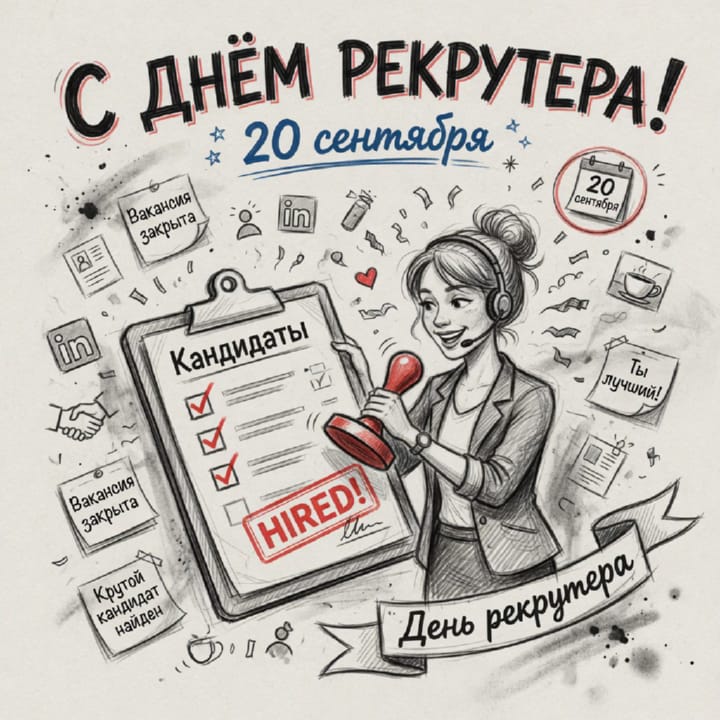 день рекрутера России, открытка №29