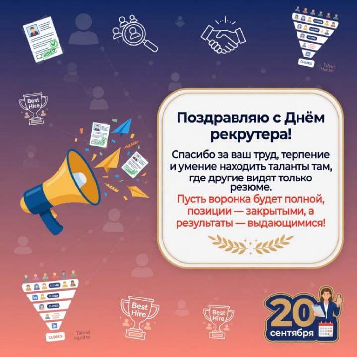 день рекрутера России, открытка №30