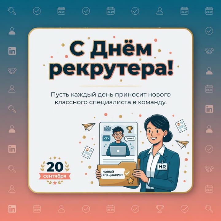 день рекрутера России, открытка №32