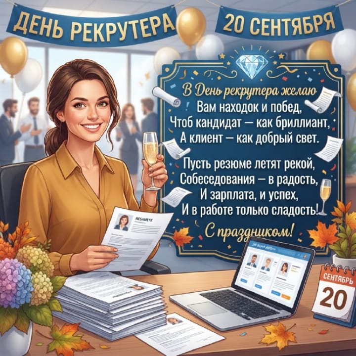 день рекрутера России, открытка №46