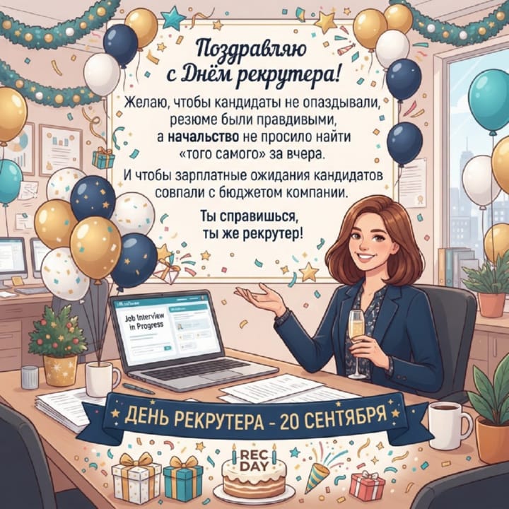 день рекрутера России, открытка №48