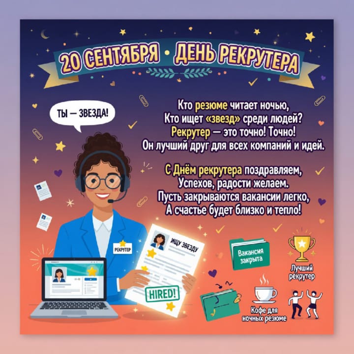 день рекрутера России, открытка №60